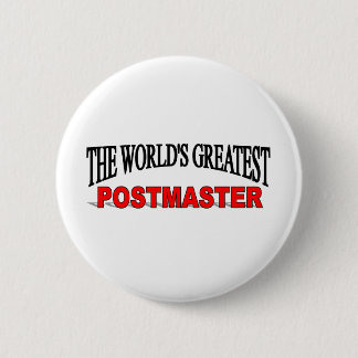 Chapa Redonda De 5 Cm El postmaster más grande del mundo