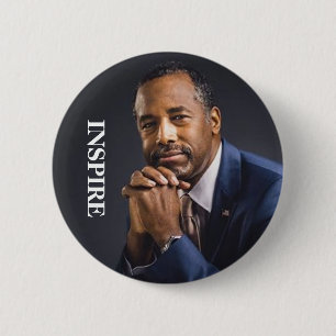 Chapa Redonda De 5 Cm El presidente 2016 de Ben Carson INSPIRA
