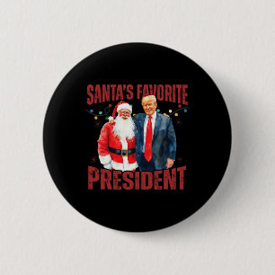 Chapa Redonda De 5 Cm El presidente favorito de Santa María, Trump, Navi