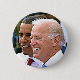 Chapa Redonda De 5 Cm El presidente Obama y el vicepresidente Biden Butt
