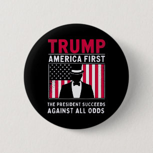 Chapa Redonda De 5 Cm El presidente triunfa contra todo pronóstico de la