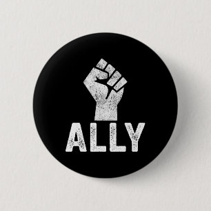 Chapa Redonda De 5 Cm El problema de las vidas negras Ally Fist Blm Supp