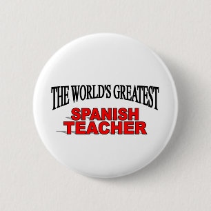 Chapa Redonda De 5 Cm El profesor español más grande del mundo