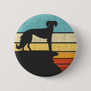 Chapa Redonda De 5 Cm El propietario de Saluki, Retro Vintage, amante de