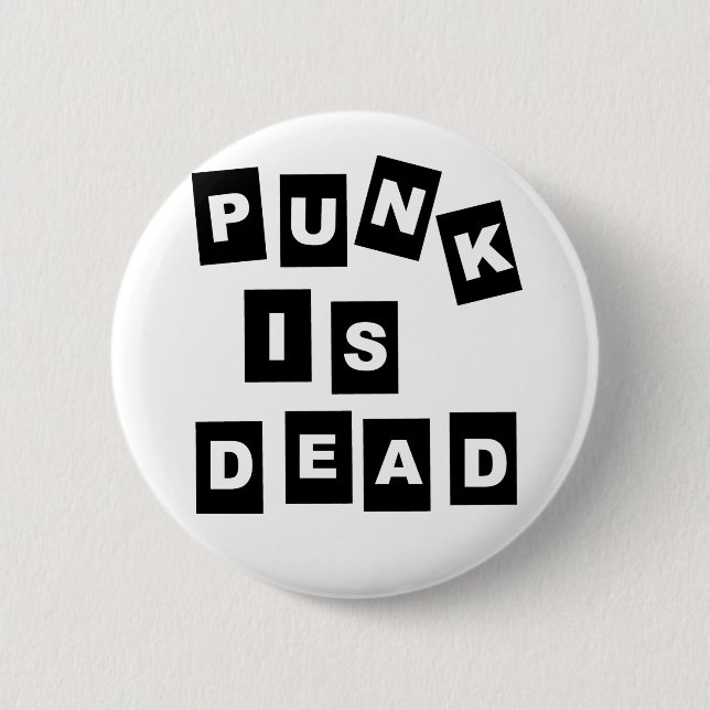 Chapa Redonda De 5 Cm El punk es muerto (Anverso)