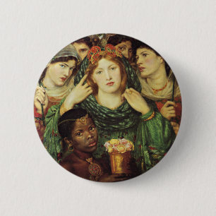 Chapa Redonda De 5 Cm El querido por Dante Raphael Rossetti