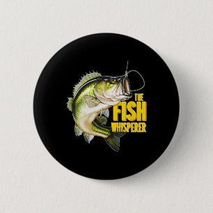 Chapa Redonda De 5 Cm El regalo de pescador de la Novedad Pescador Whisp