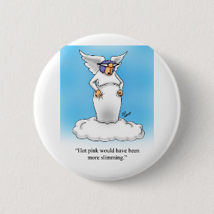 Chapa Redonda De 5 Cm ¡El regalo del Personalizado Ángel del humor!