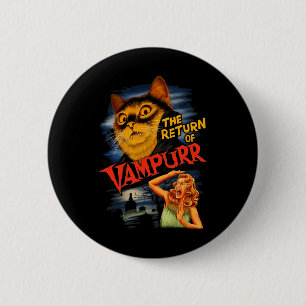Chapa Redonda De 5 Cm El Regreso Del Gato Funny De Vampurr