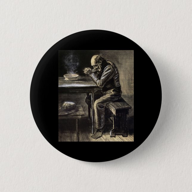 Chapa Redonda De 5 Cm El rezo (Anverso)