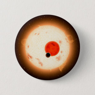 Chapa Redonda De 5 Cm El sistema Kepler-16.