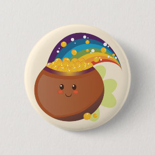 Chapa Redonda De 5 Cm El tesoro del día de San Patricio