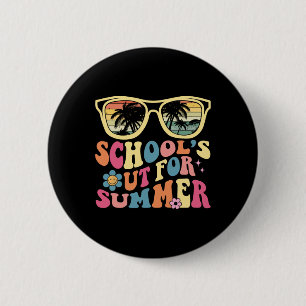 Chapa Redonda De 5 Cm El último día de clases de profesores retro #39; s