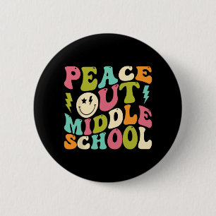 Chapa Redonda De 5 Cm El Último Día De La Sc, La Escuela Media Groovy Se