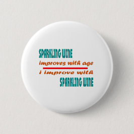 Chapa Redonda De 5 Cm El vino espumoso mejora con edad