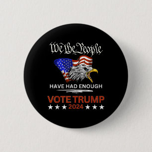 Chapa Redonda De 5 Cm El voto a favor de los republicanos Trump 2024 Nos