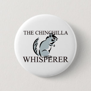 Chapa Redonda De 5 Cm El Whisperer de la chinchilla