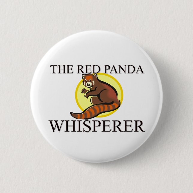 Chapa Redonda De 5 Cm El Whisperer de la panda roja (Anverso)