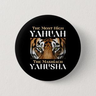 Chapa Redonda De 5 Cm El Yahuah Más Alto Y Los Yahusha Mashiach