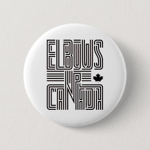 Chapa Redonda De 5 Cm Elbows Up Canada Pegatina5