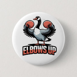 Chapa Redonda De 5 Cm Elbows Up - Luchando contra la oca canadiense