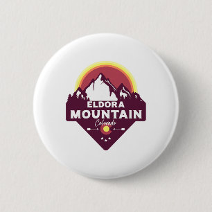 Chapa Redonda De 5 Cm Eldora Montaña Colorado Co Montañas Rocosas Sender