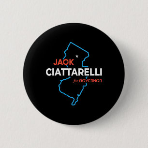 Chapa Redonda De 5 Cm Elección a Gobernador de Nueva Jersey de Jack Ciat