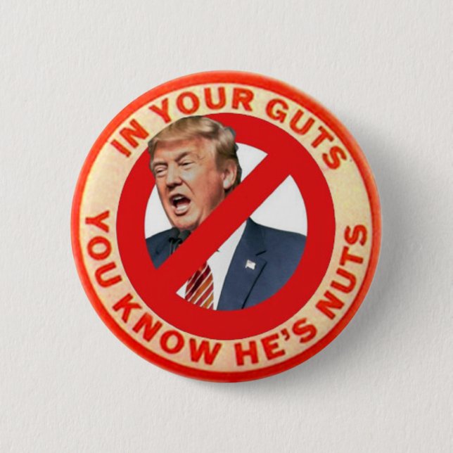 Chapa Redonda De 5 Cm Elección Anti Trump Pin 2020 (Anverso)