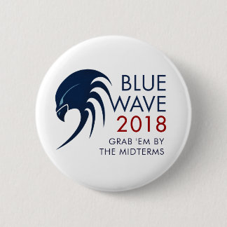 Chapa Redonda De 5 Cm Elección azul 2018 de plazo medio de la