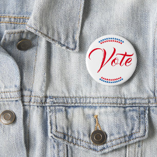 Chapa Redonda De 5 Cm Elección Patriótica de Estados Unidos 2024