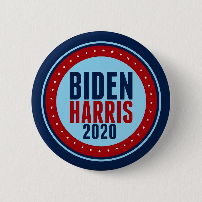 Chapa Redonda De 5 Cm Elecciones Biden Harris 2020 (Anverso)