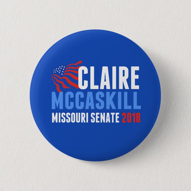 Chapa Redonda De 5 Cm Elecciones de Claire McCaskill al Senado de Misuri (Anverso)