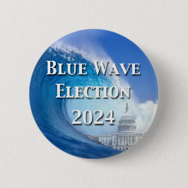 Chapa Redonda De 5 Cm Elecciones de Ola Azul 2024