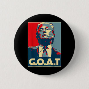 Chapa Redonda De 5 Cm Elecciones de Trump Goat en el centro del dedo 202