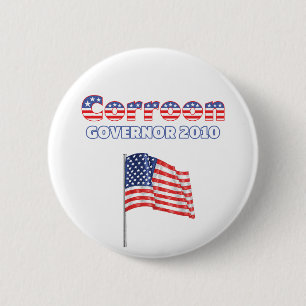 Chapa Redonda De 5 Cm Elecciones patrióticas de la bandera americana