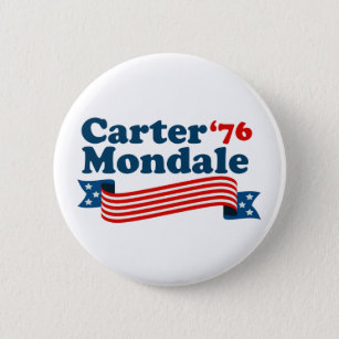 Chapa Redonda De 5 Cm Elecciones retro de Carter Mondale '76