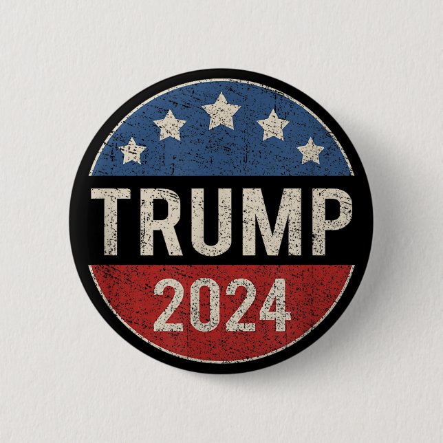 Chapa Redonda De 5 Cm Elecciones Trump Vance 2024 (Anverso)