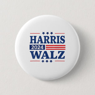 Chapa Redonda De 5 Cm Elecciones Waltz-2024 Kamala Harris Tim Waltz-24