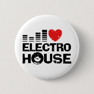 Chapa Redonda De 5 Cm Electro House