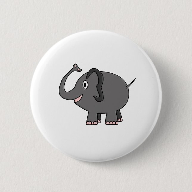 Chapa Redonda De 5 Cm elefante (Anverso)