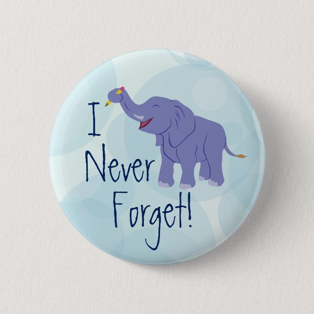 Chapa Redonda De 5 Cm Elefante feliz (Anverso)