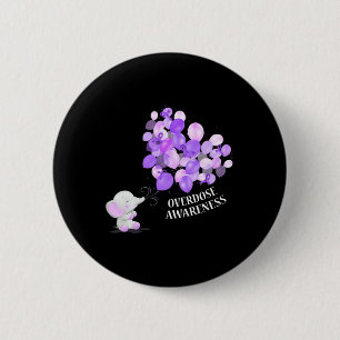 Chapa Redonda De 5 Cm Elefante que resalta a los leones Conciencia sobre