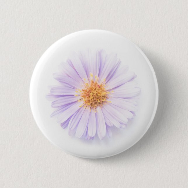 Chapa Redonda De 5 Cm Elegancia de flor única (Anverso)