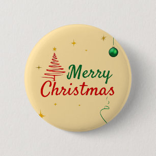 Chapa Redonda De 5 Cm Elegante diseño de ferias navideñas navideñas