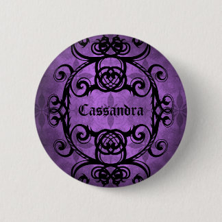Chapa Redonda De 5 Cm Elegante estilo gótico
