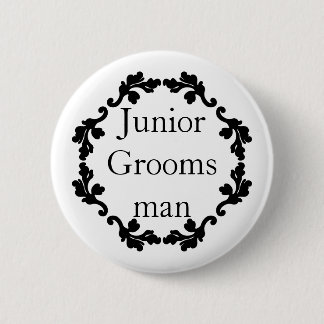 Chapa Redonda De 5 Cm Elegante Juvenil Groomsman