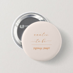 Chapa Redonda De 5 Cm Elegante Minimalista Tía-por-llegar Neutral de Gén
