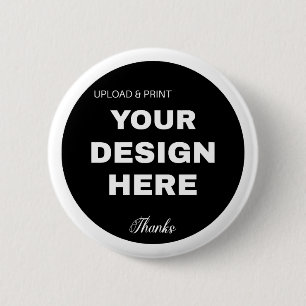 Chapa Redonda De 5 Cm Elegante, Minimalista y elegante logotipo de códig