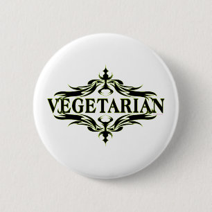 Chapa Redonda De 5 Cm Elegante vegetariano
