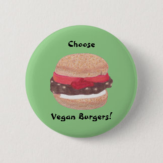 Chapa Redonda De 5 Cm Elegir una hamburguesa vegan en los botones